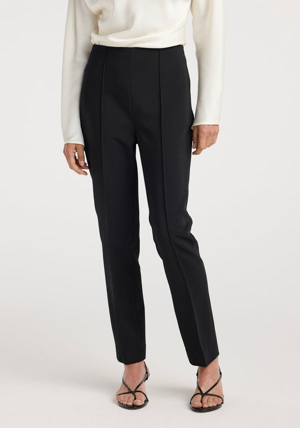 Cigarette leg trousers | black