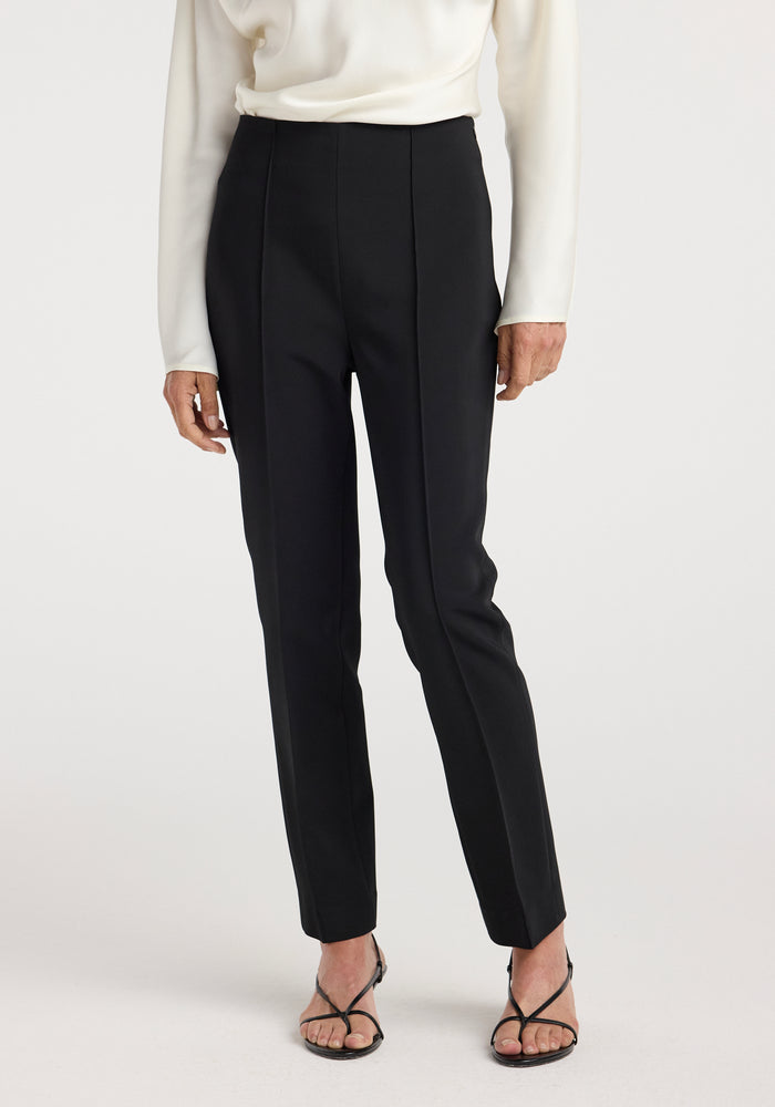 Cigarette leg trousers | black