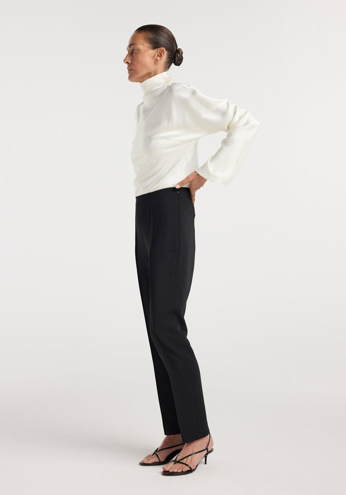 Cigarette leg trousers | black