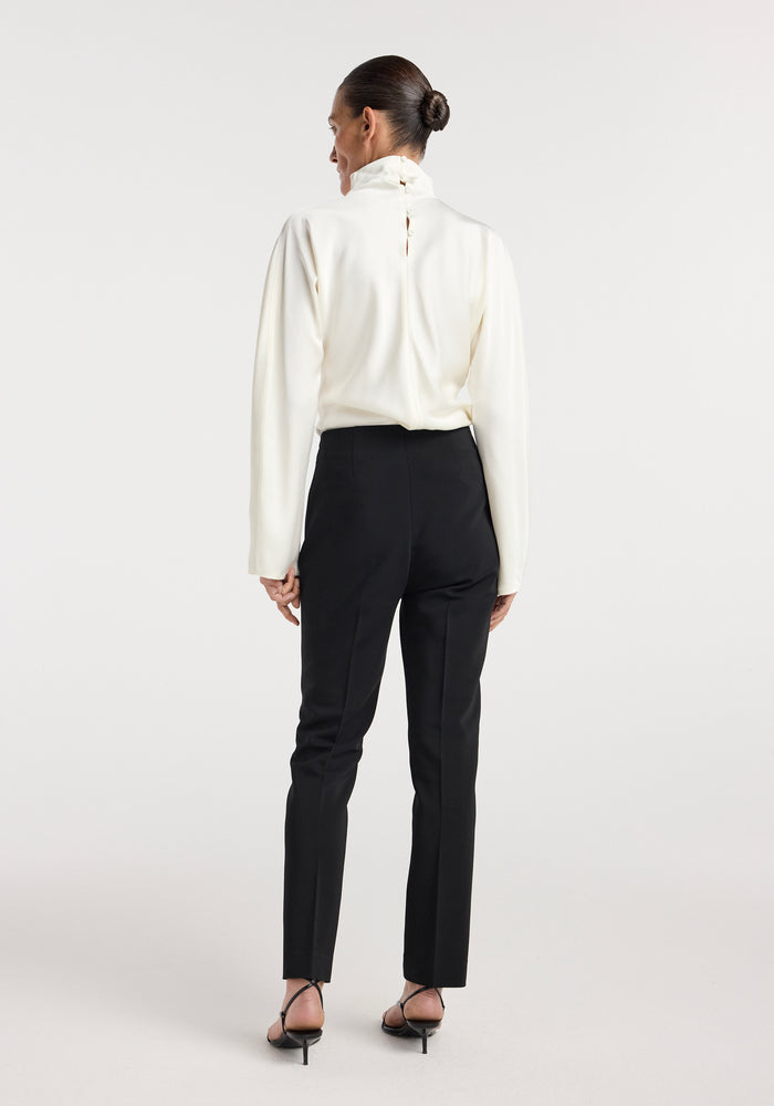 Cigarette leg trousers | black