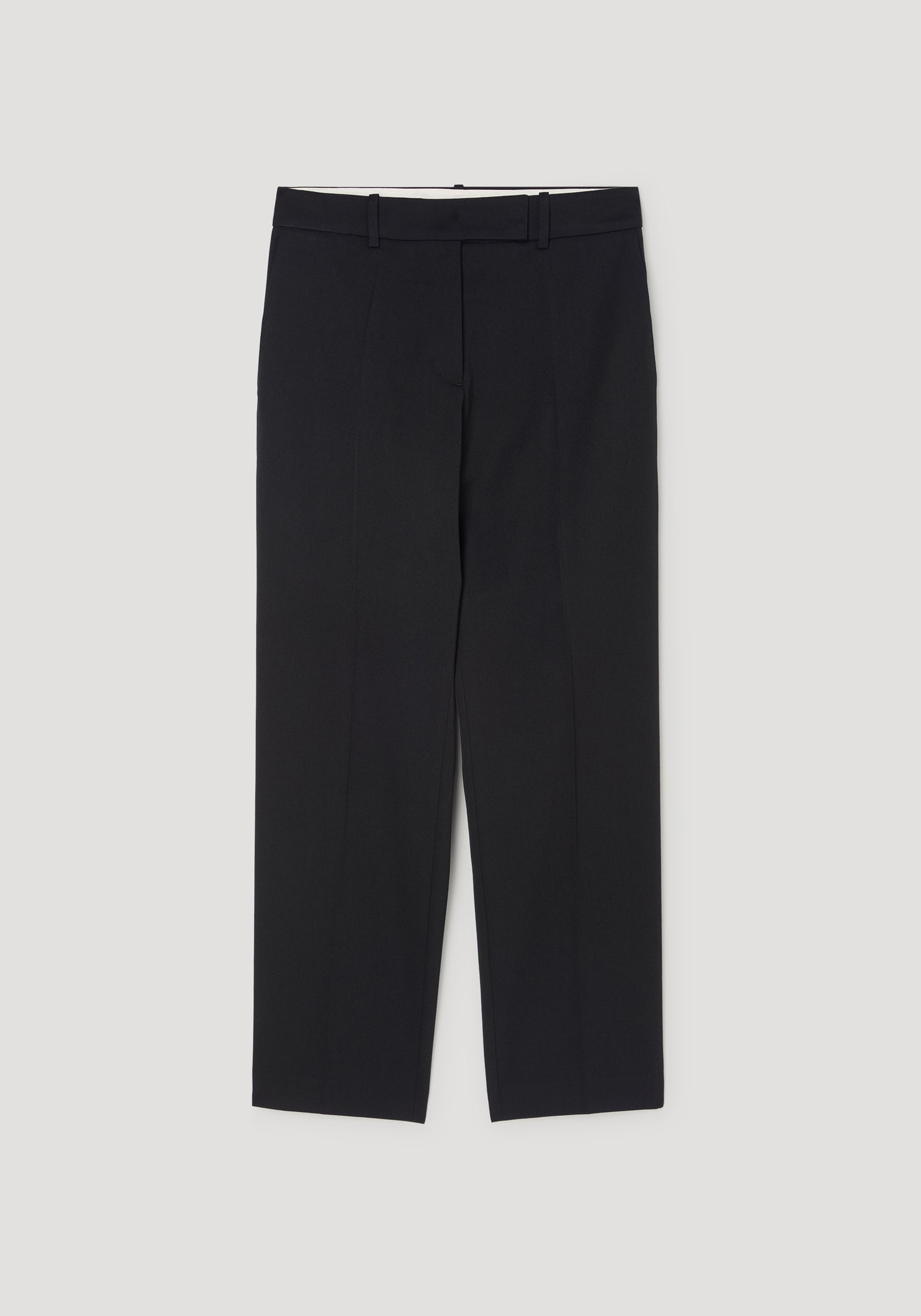 Mies - Cigarette leg tailored trousers | black