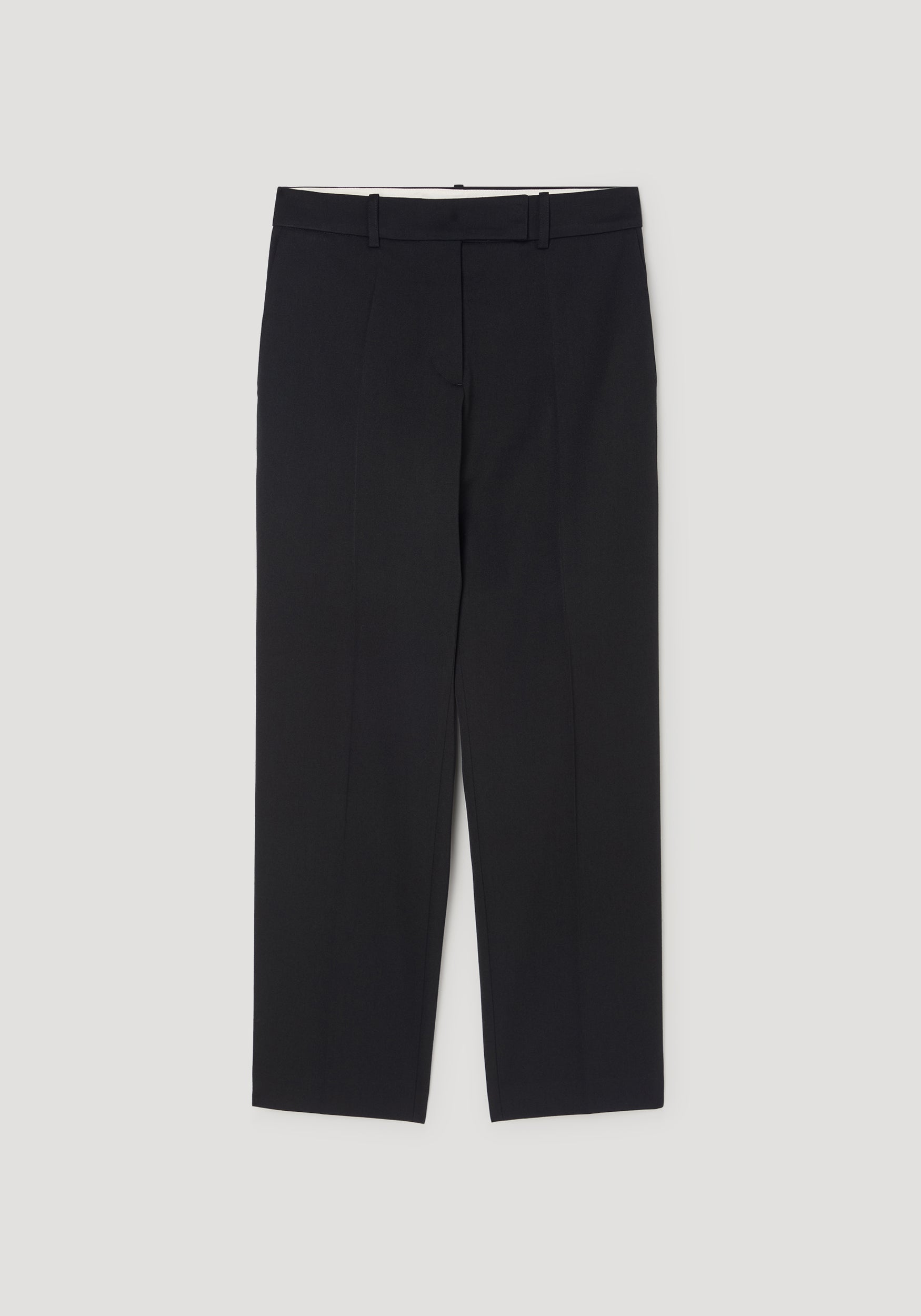 Mies - Cigarette leg tailored trousers | black