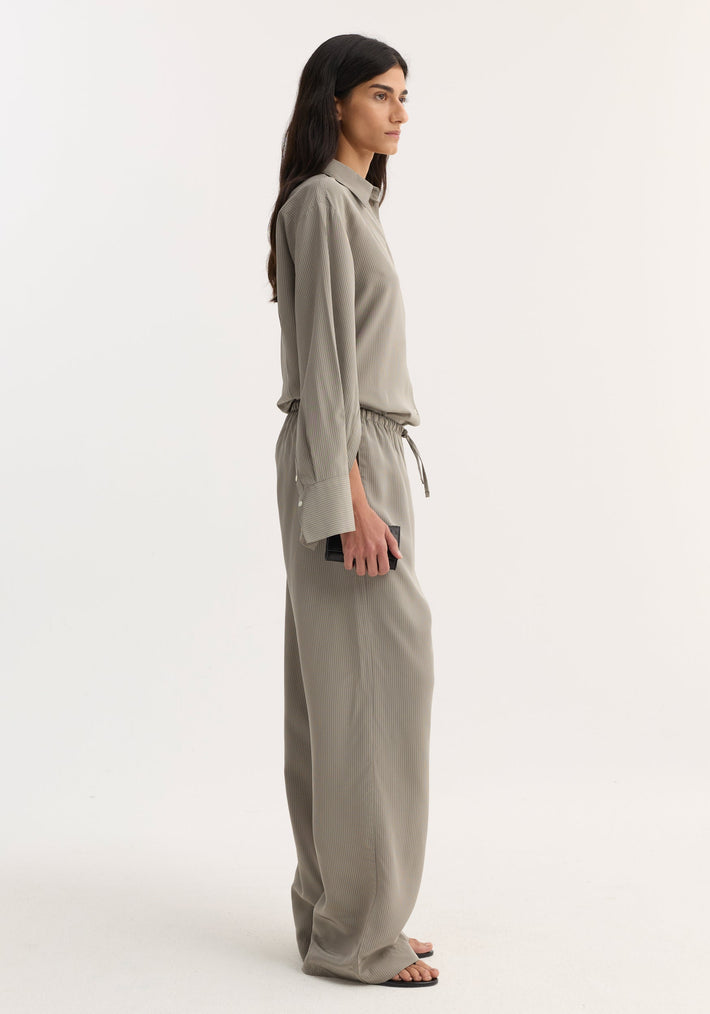 Relaxed fit trousers | light grey stripe