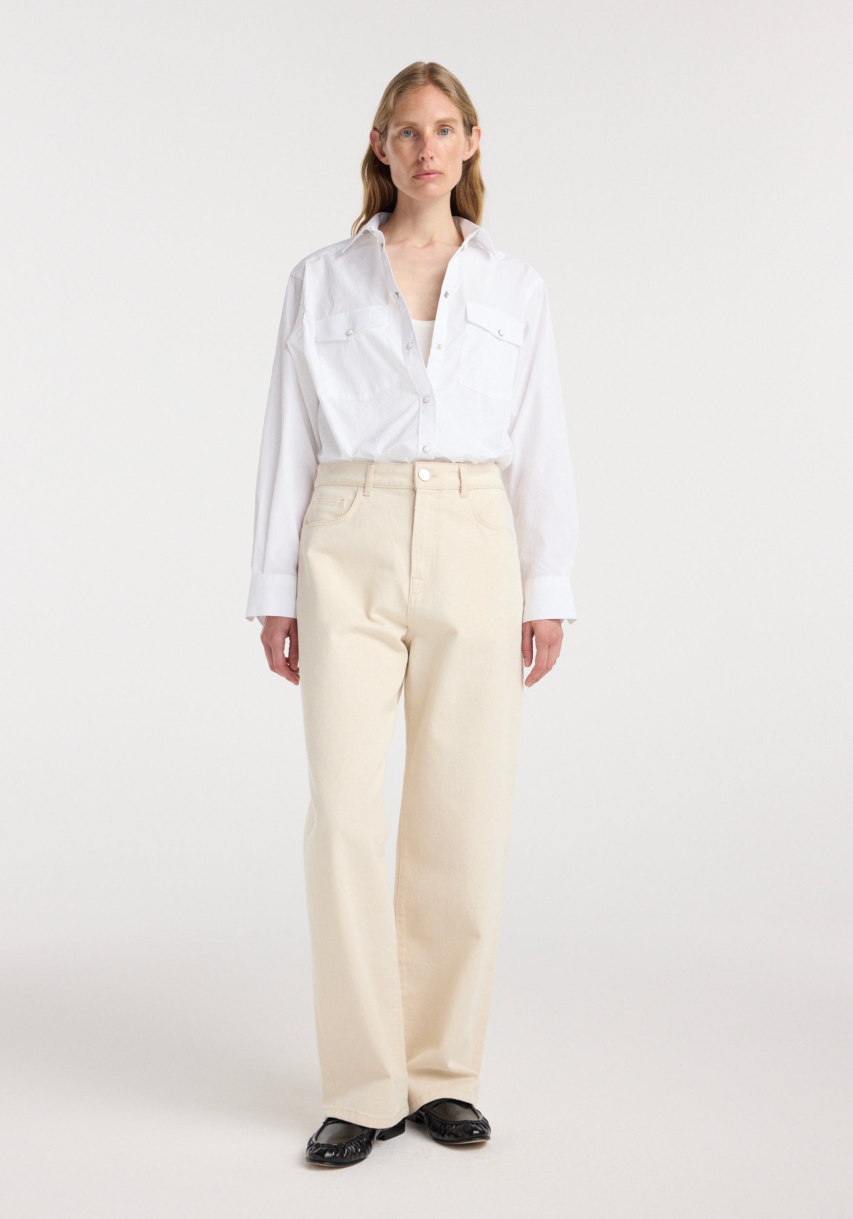 Bruun - Signature baggy denim | ecru