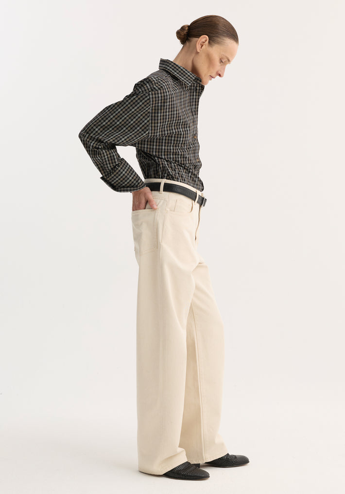 Baggy fit denim | ecru