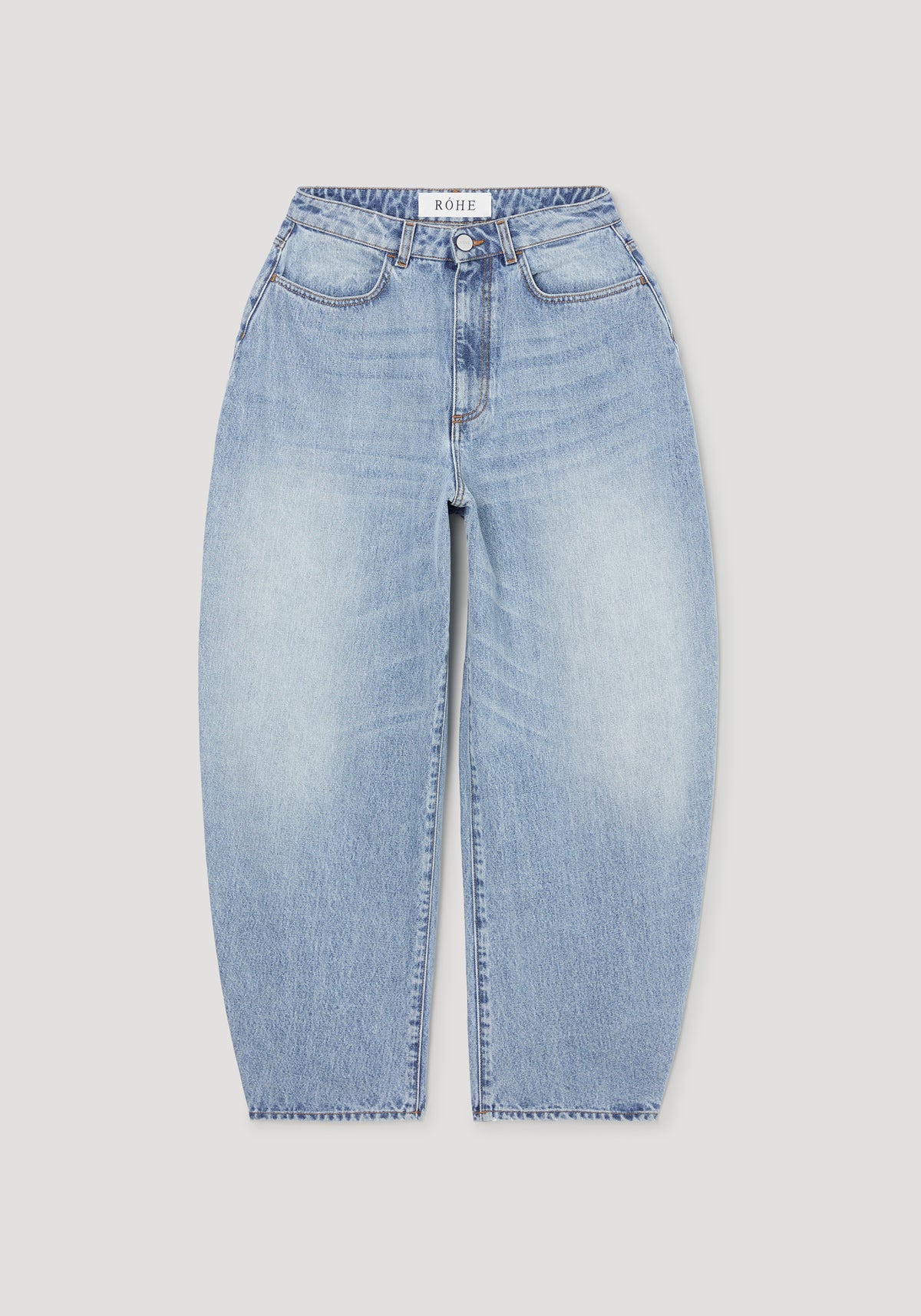 Fransje - Sculptural denim trousers | classic blue