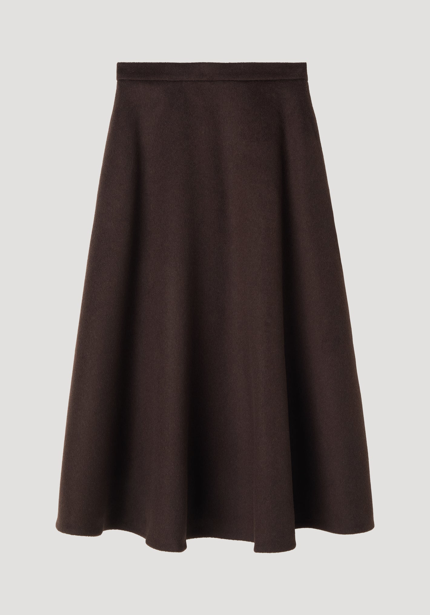 Voluminous a-line skirt | espresso