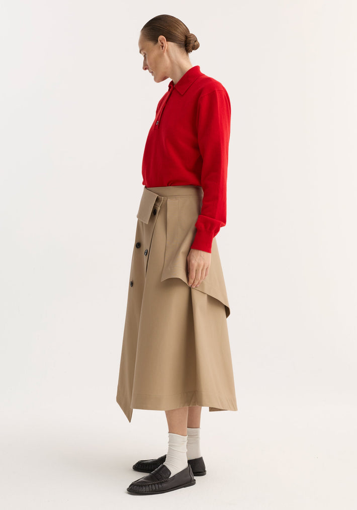 Deconstructed trench skirt | sand