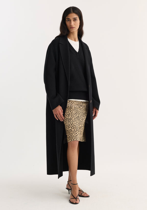 Pony hair pencil skirt | cheetah