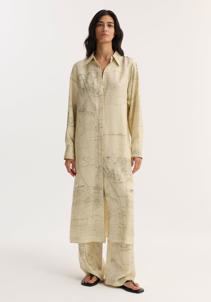 Silk open back wrap dress | Amsterdam