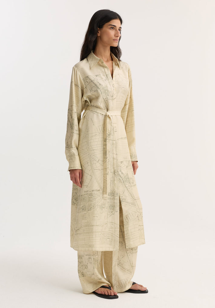 Silk open back wrap dress | Amsterdam