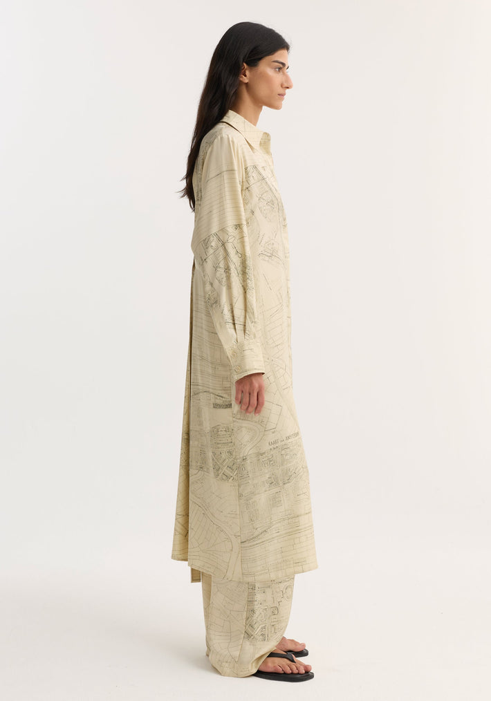 Silk open back wrap dress | Amsterdam