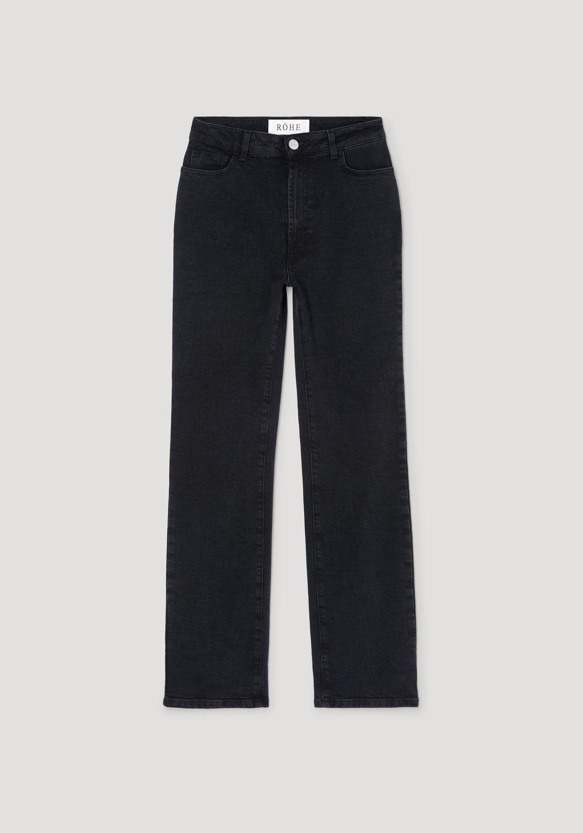 Lino - high rise straight denim | black