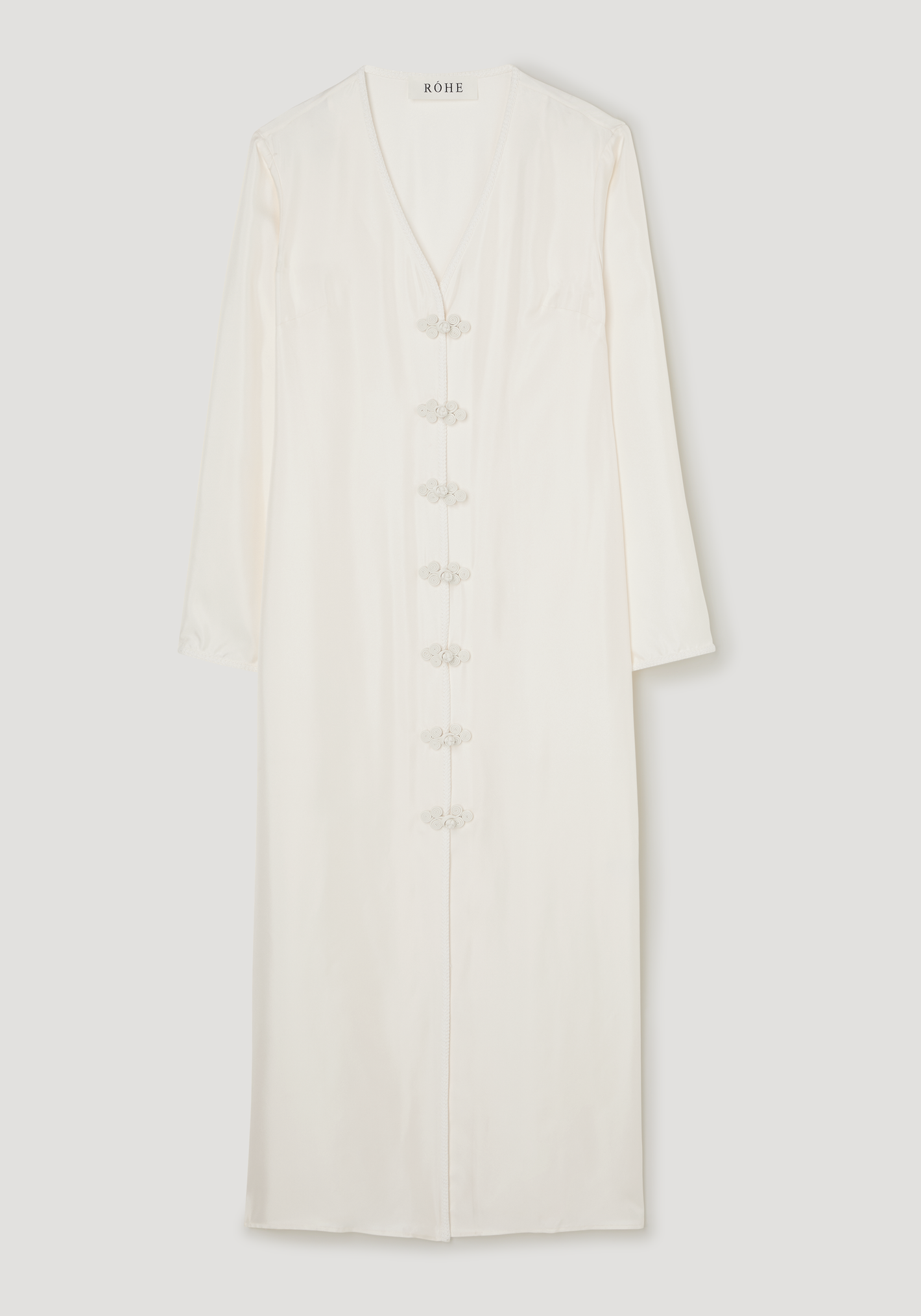 Pankou closure silk dress | cream