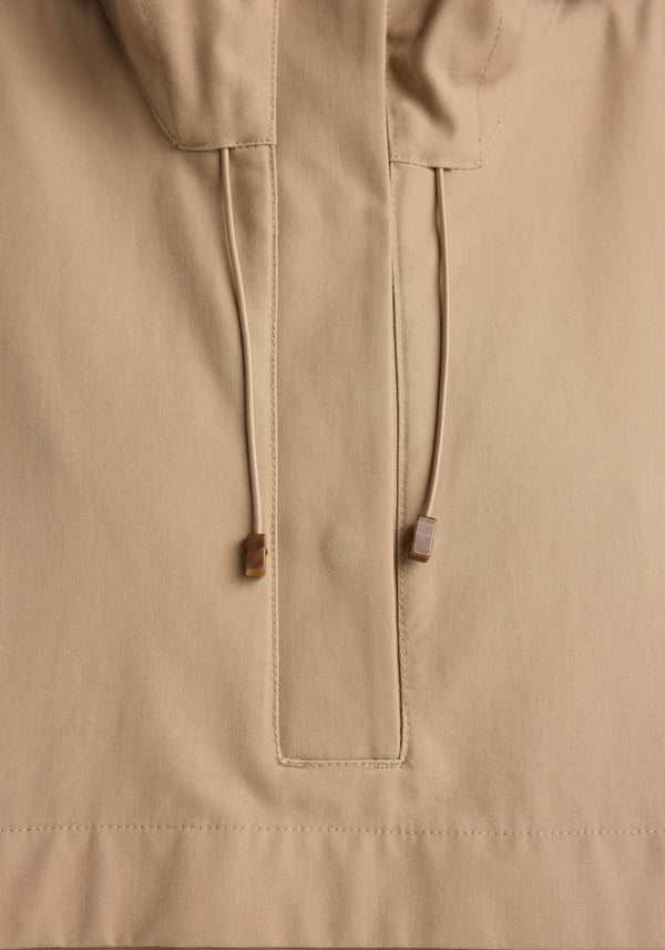 Hooded anorak | beige