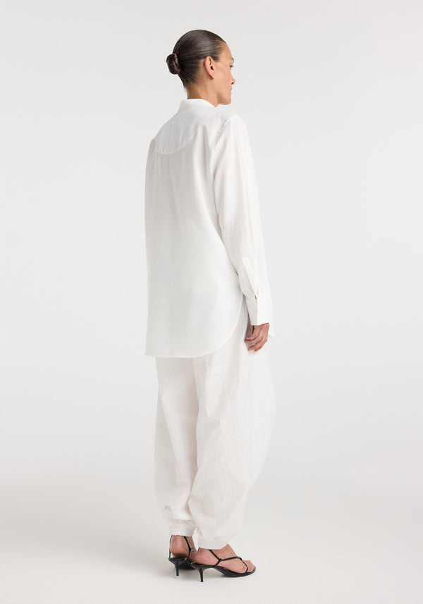 Tuxedo shirt | optic white