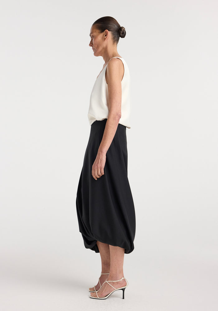 Twisted skirt | black
