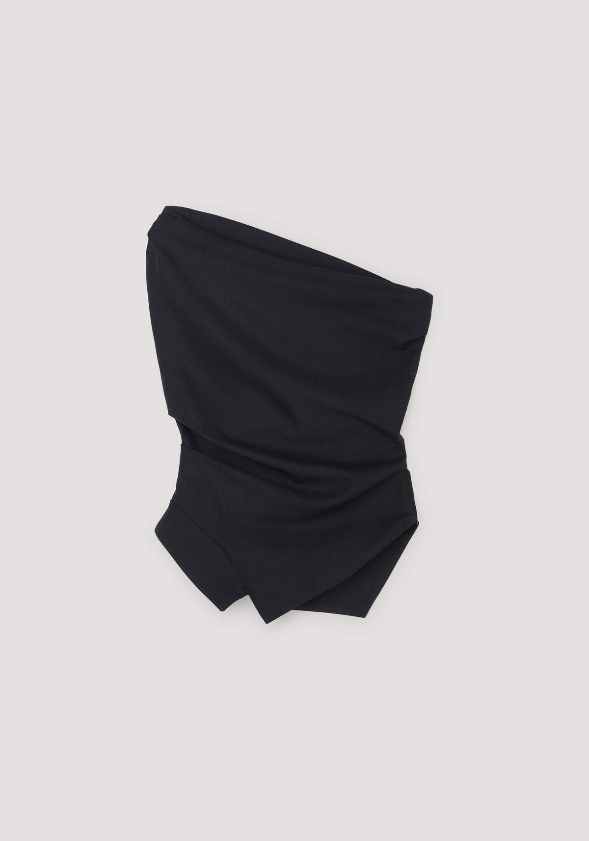 Off shoulder lapel top | black