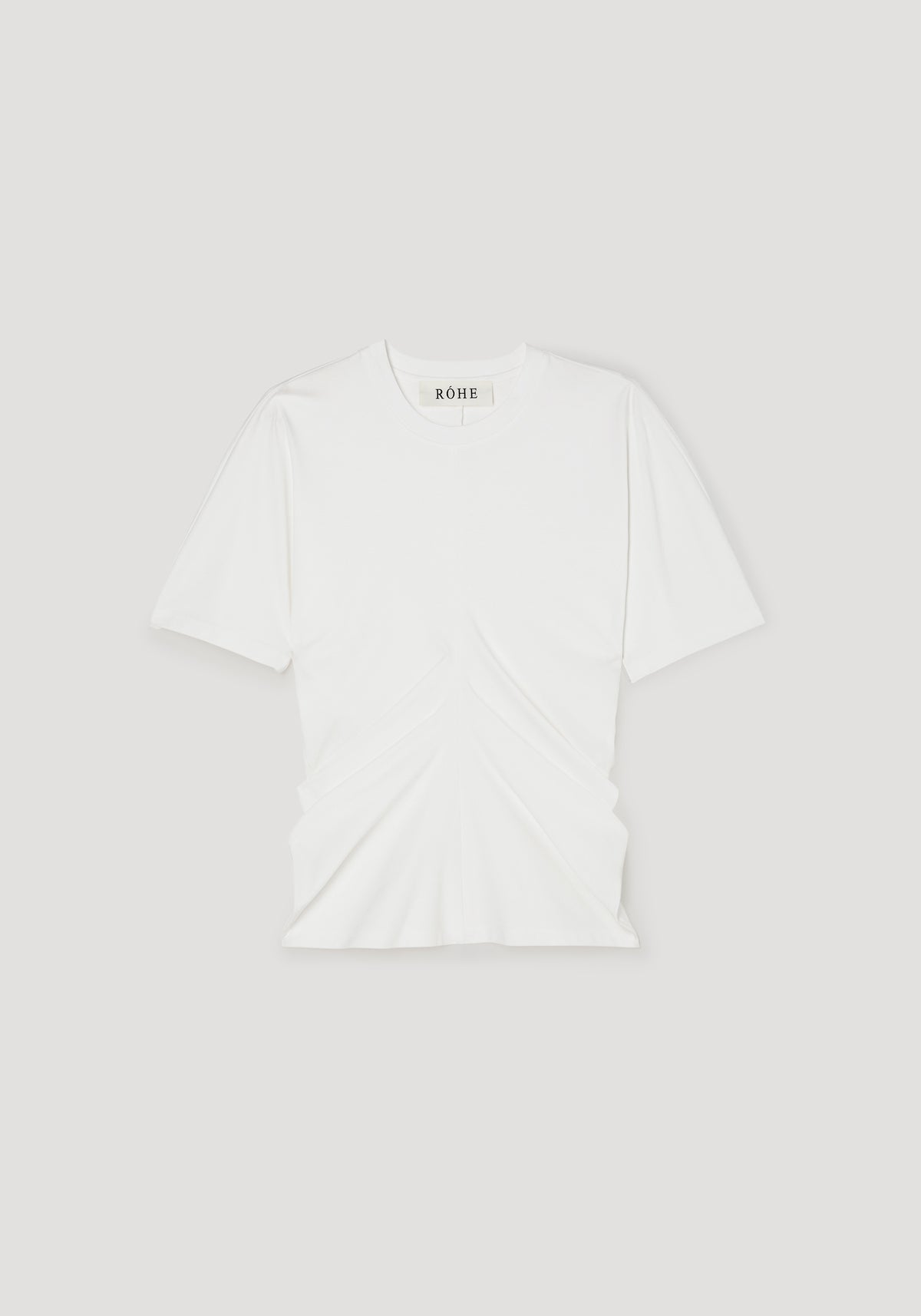 Draped t-shirt | off white