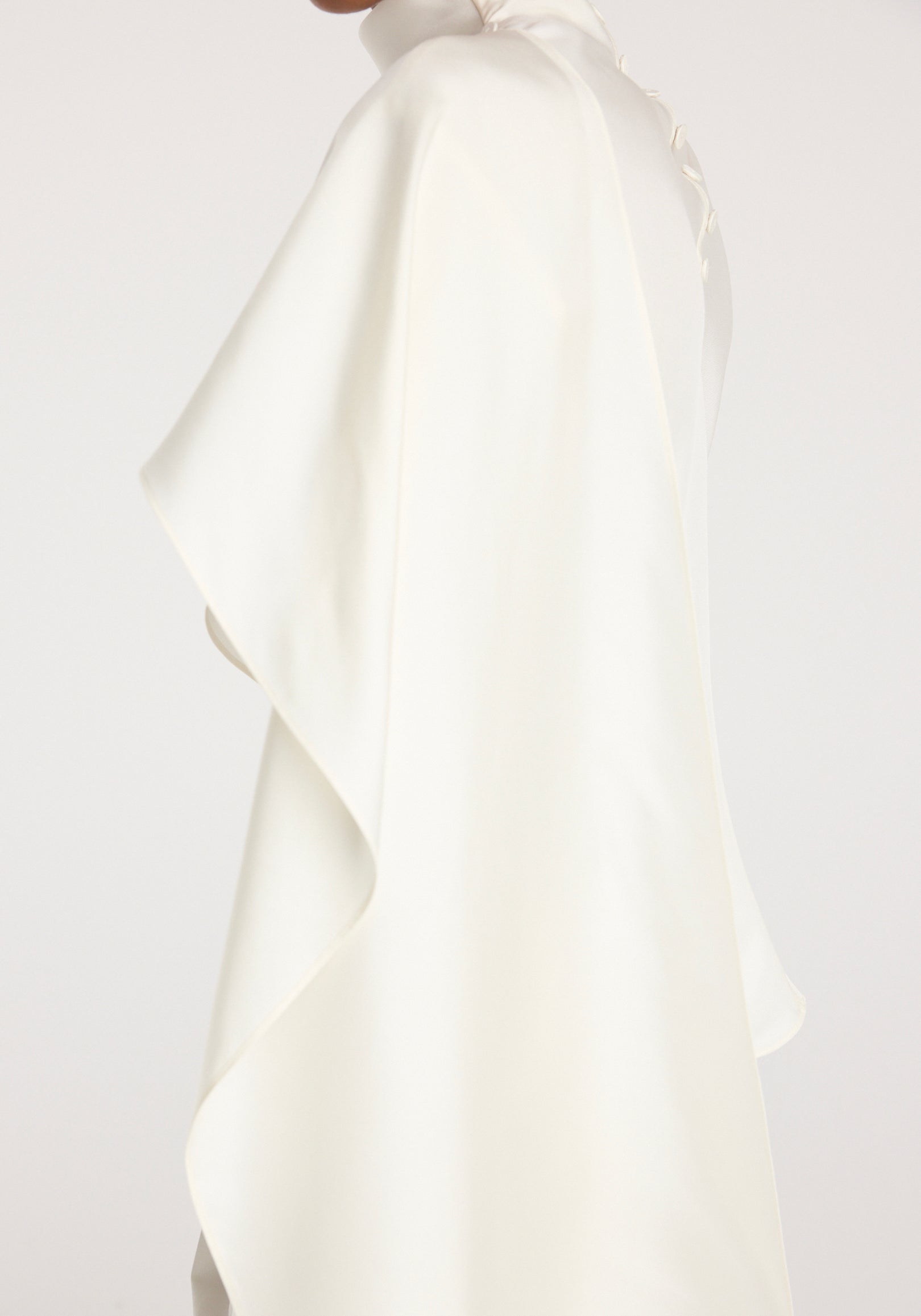 Silk foulard top | cream