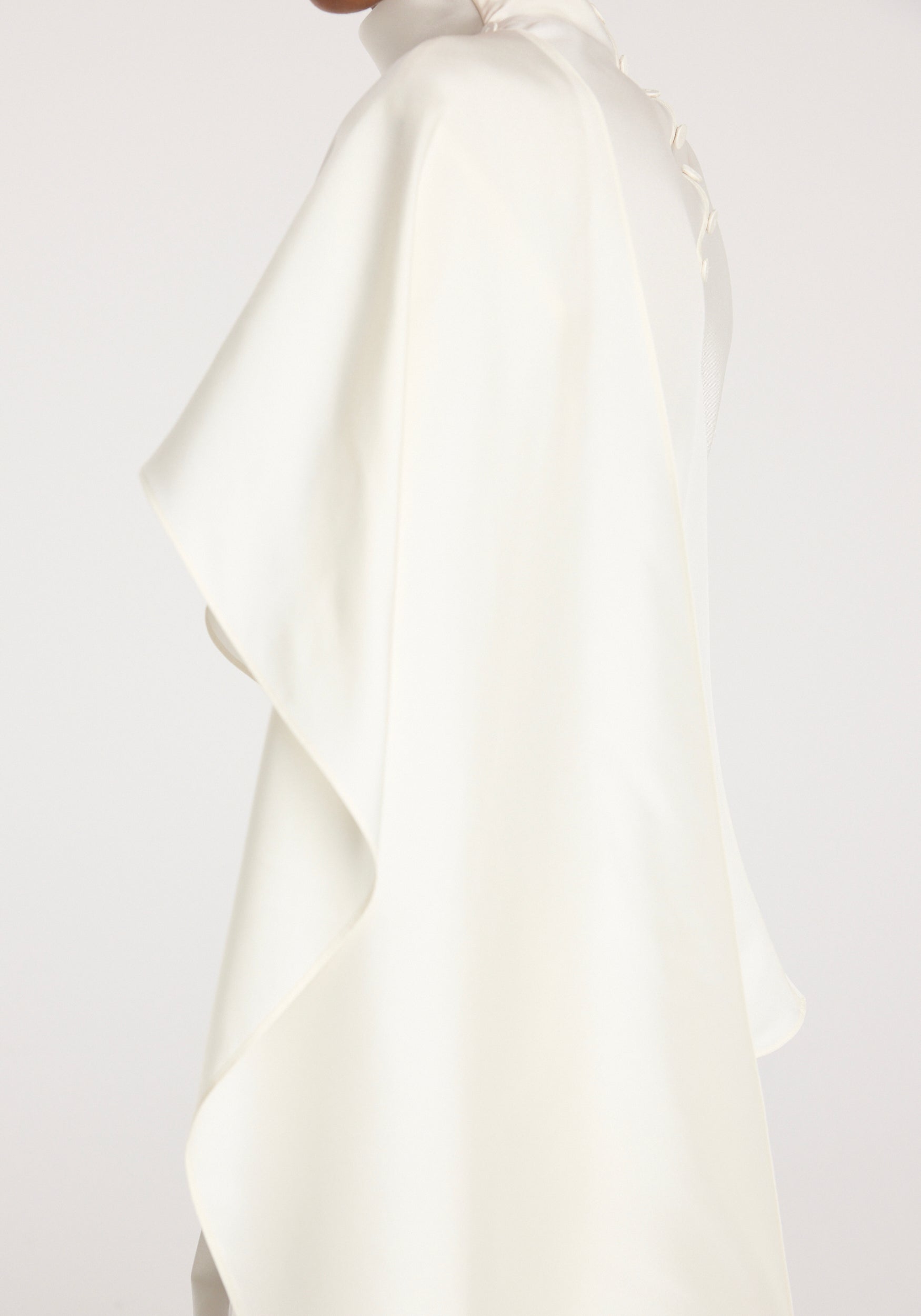 Silk foulard top | cream