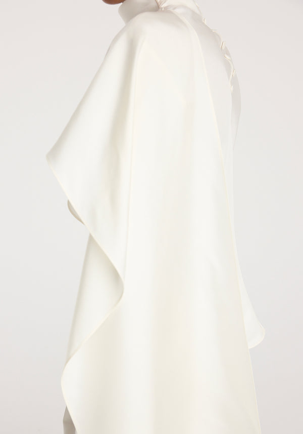 Silk foulard top | cream