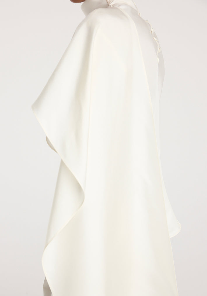 Silk foulard top | cream