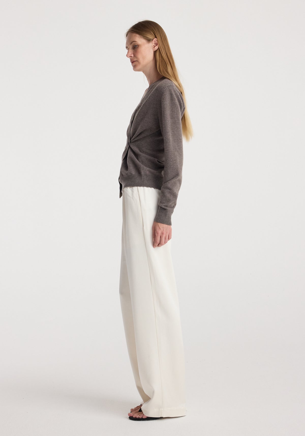 Twisted ballet cardigan | mud