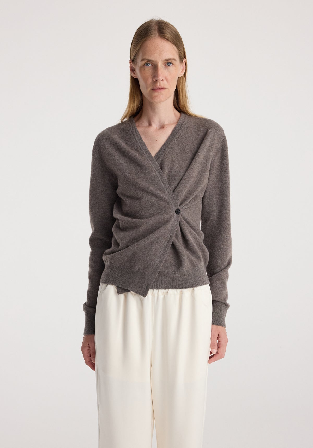 Twisted ballet cardigan | mud