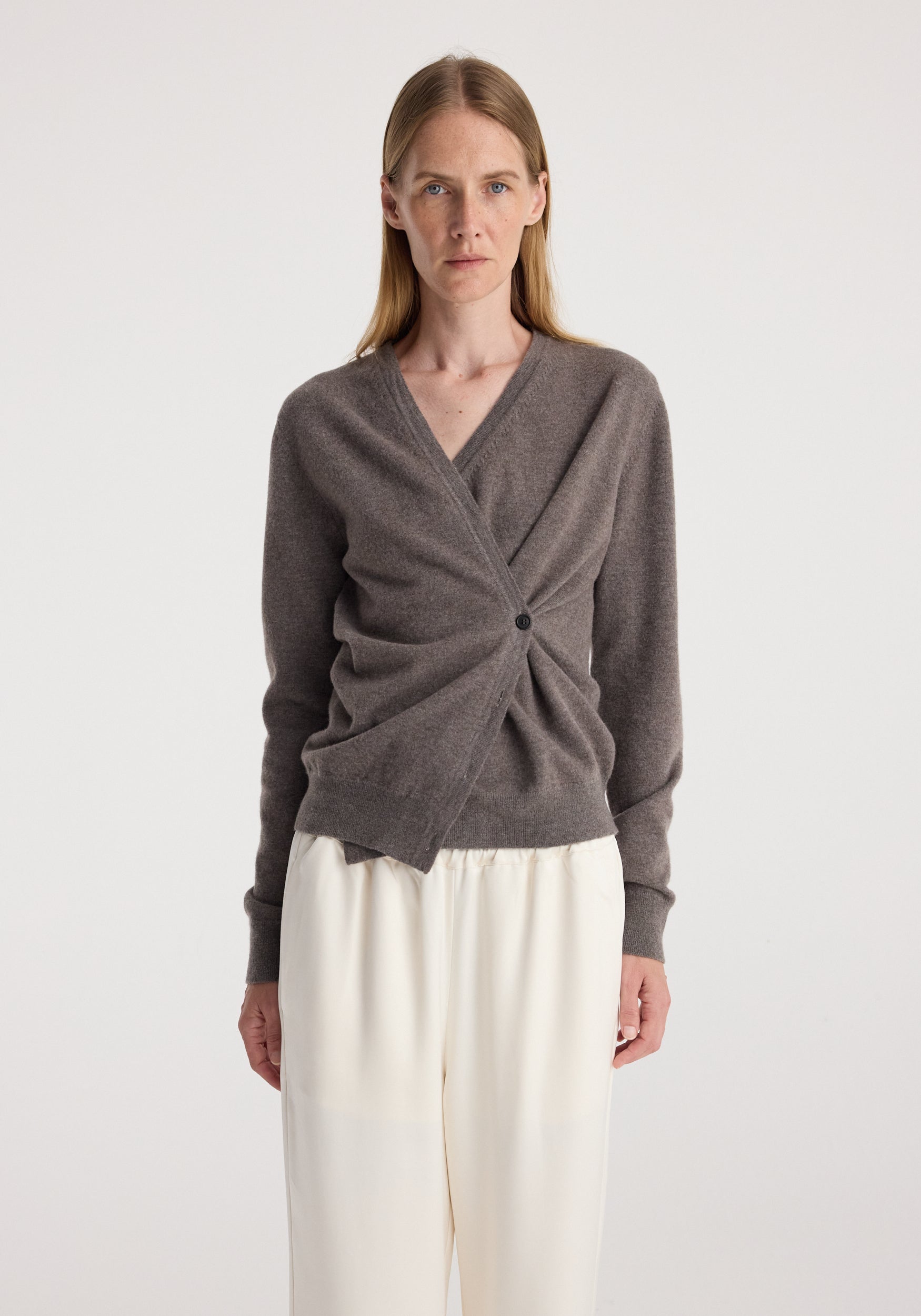 Twisted ballet cardigan | mud