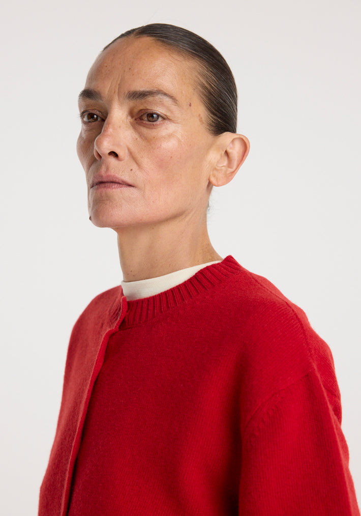 Classic cardigan | red