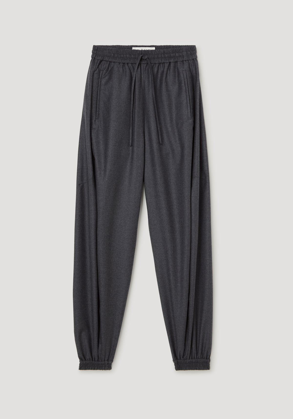 Balloon track pants | dark grey melange