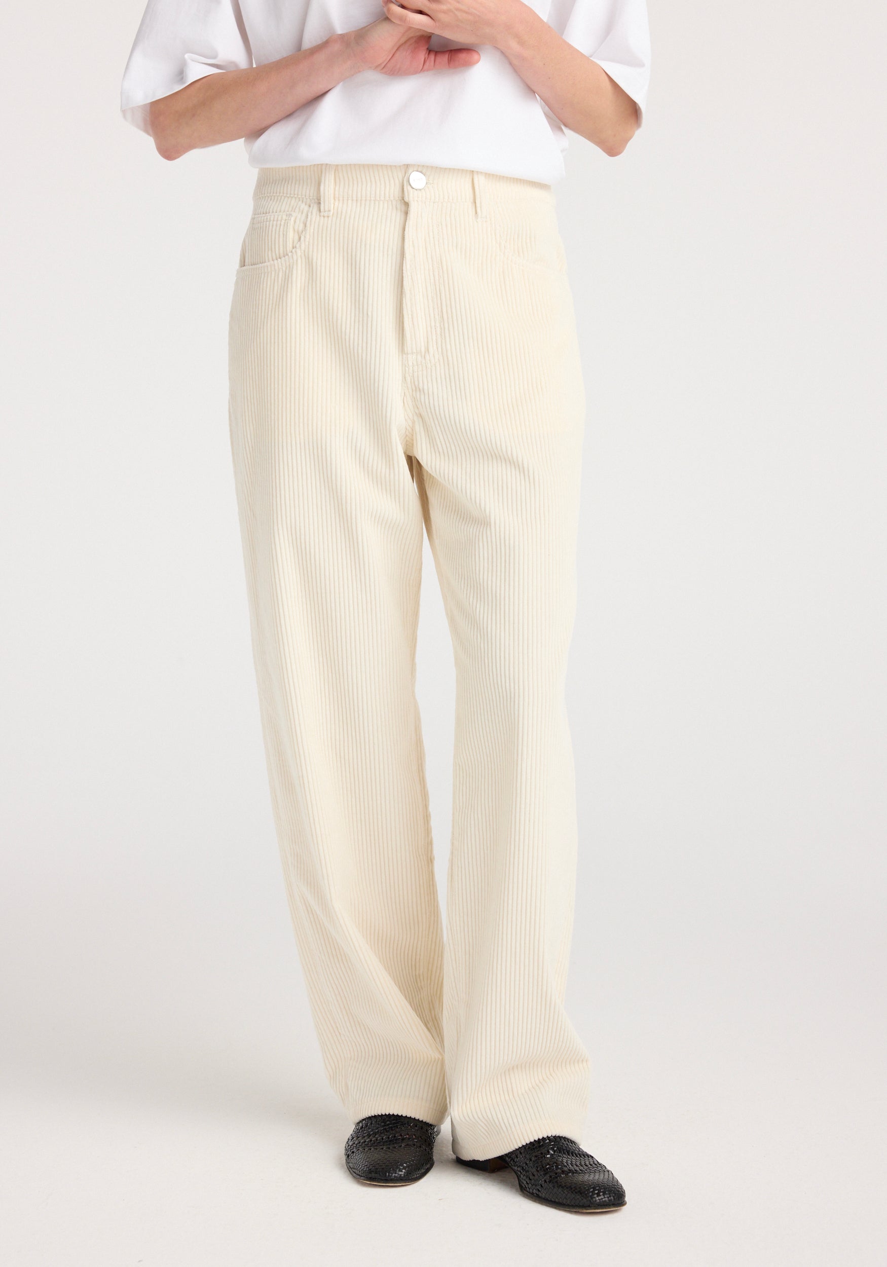 Bruun - Signature baggy corduroy | winter white