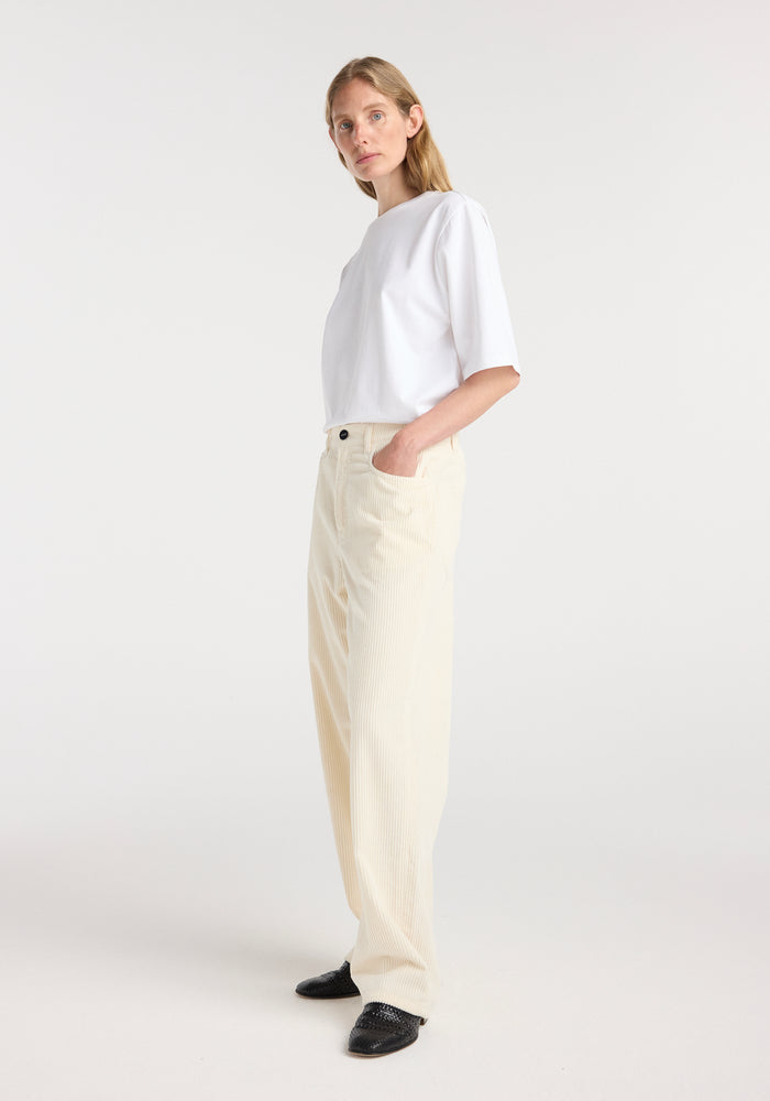 Bruun - Signature baggy corduroy | winter white