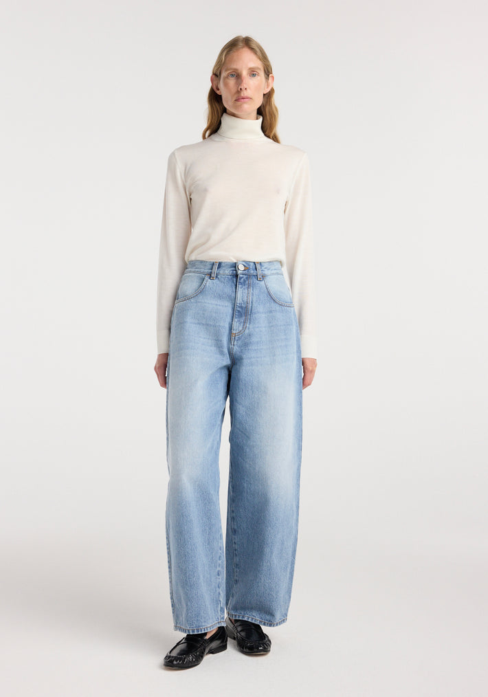 Berber - Barrel leg denim | classic blue