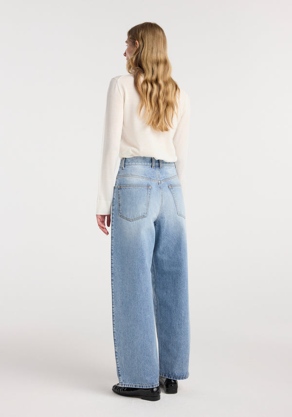 Berber - Barrel leg denim | classic blue
