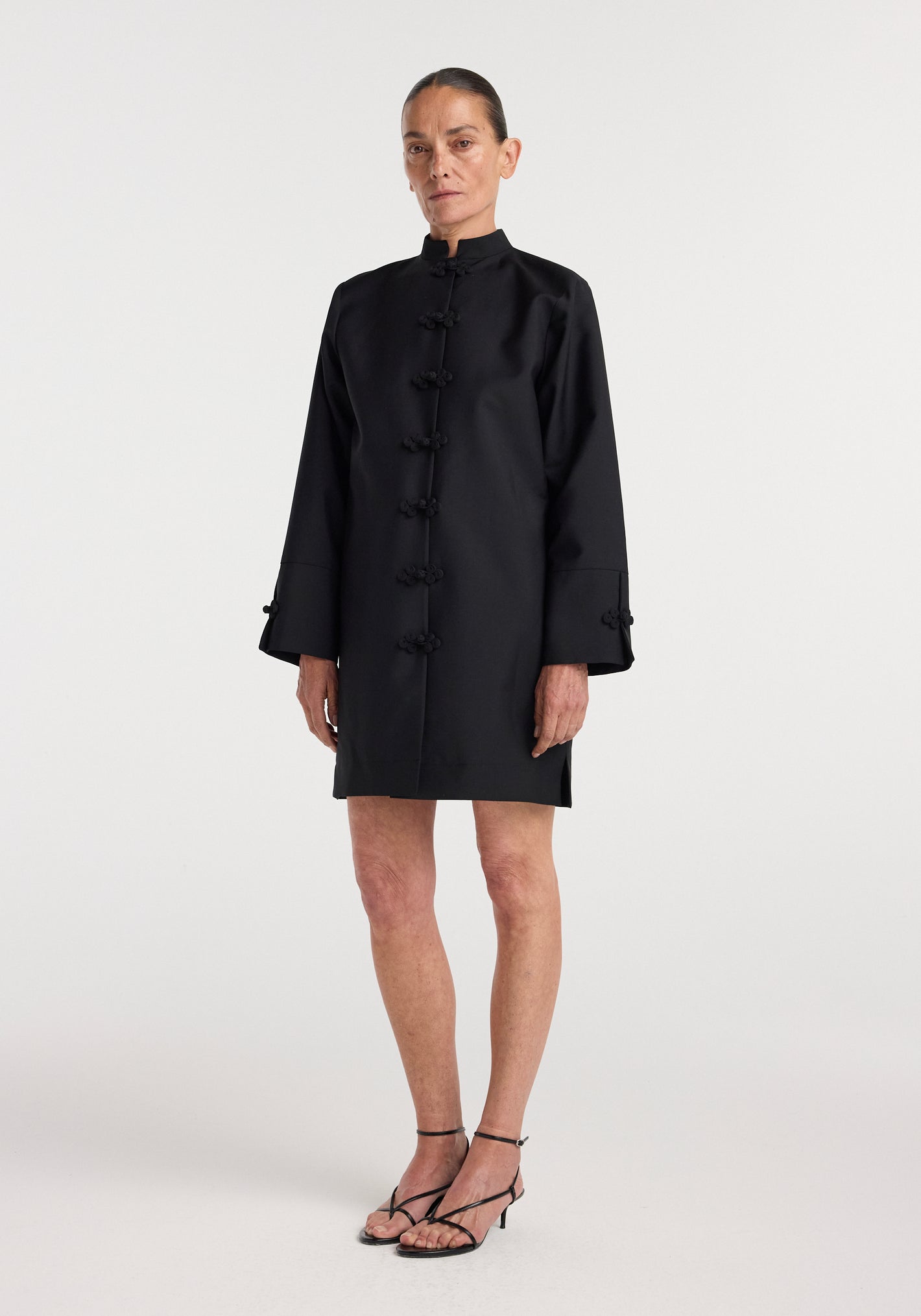 Pankou closure dress | black