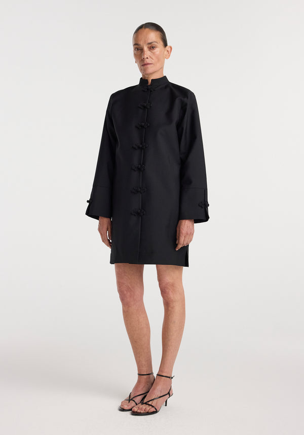 Pankou closure dress | black
