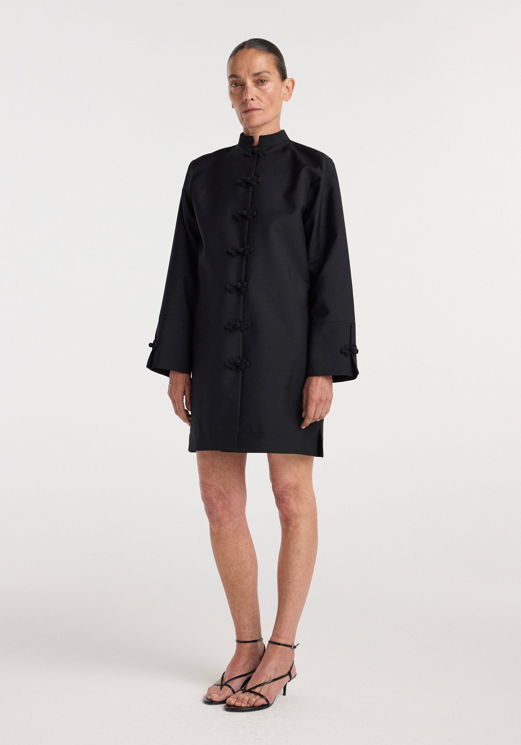 Pankou closure dress | black