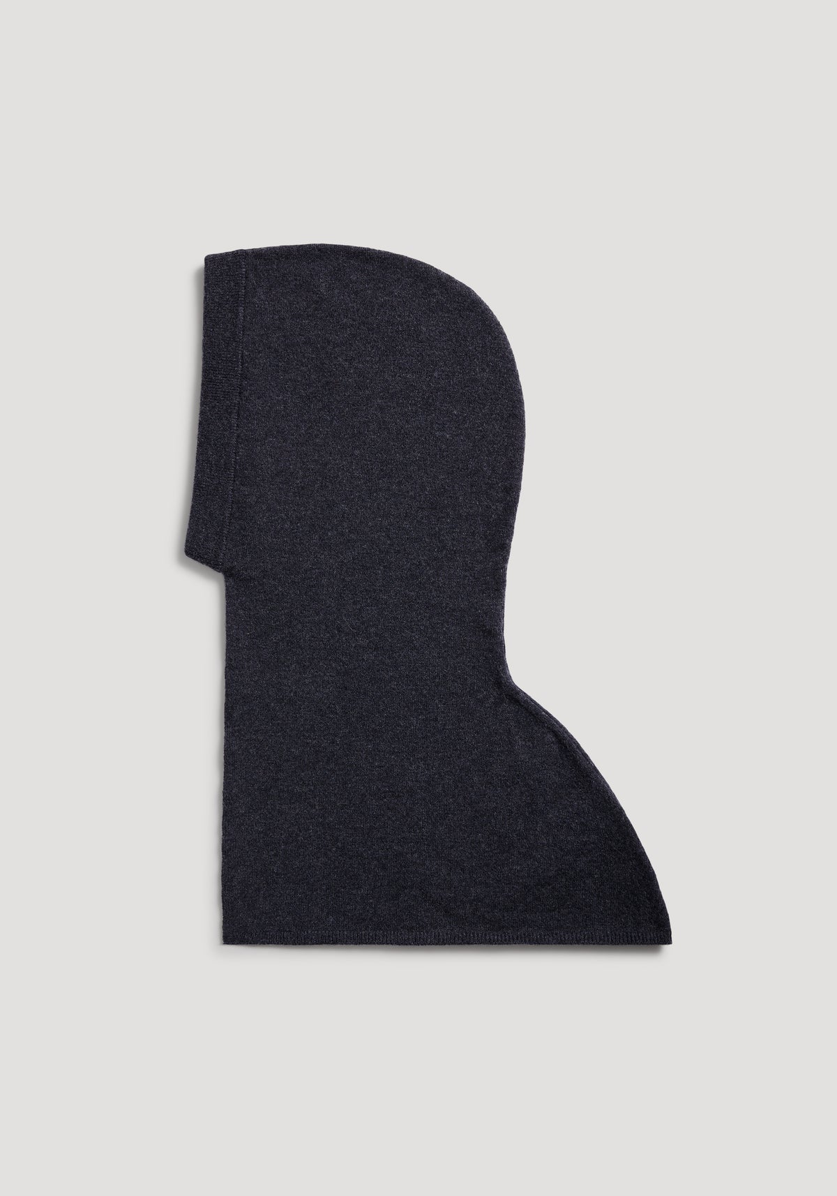 Balaclava | anthracite melange in a dark grey tone, shown flat, featuring a seamless design for full head and neck coverage with soft, comfortable fabric.