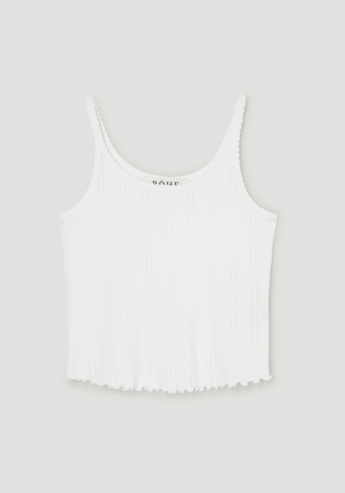 Pointelle tank | off white