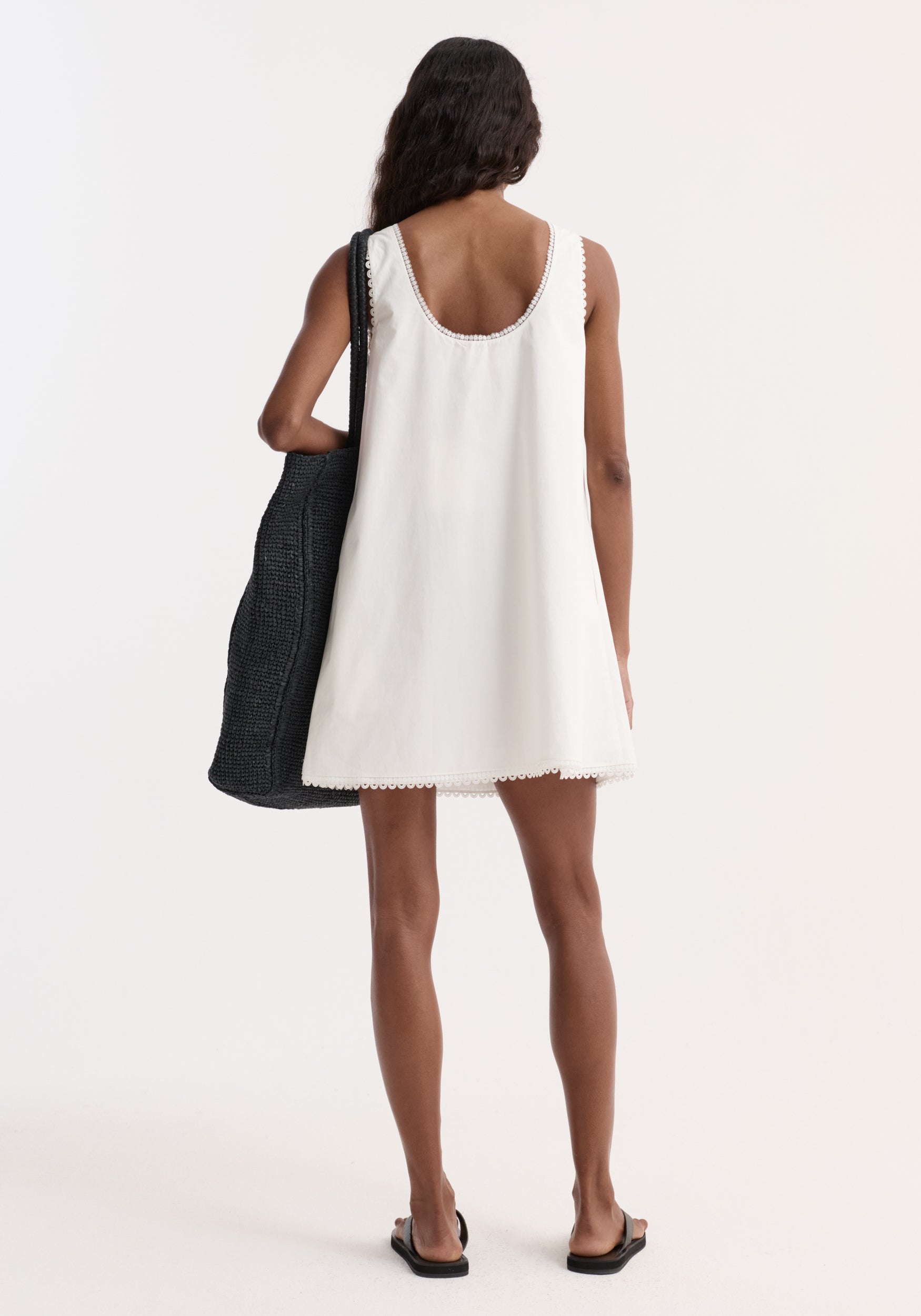 A-line poplin mini dress– Róhe