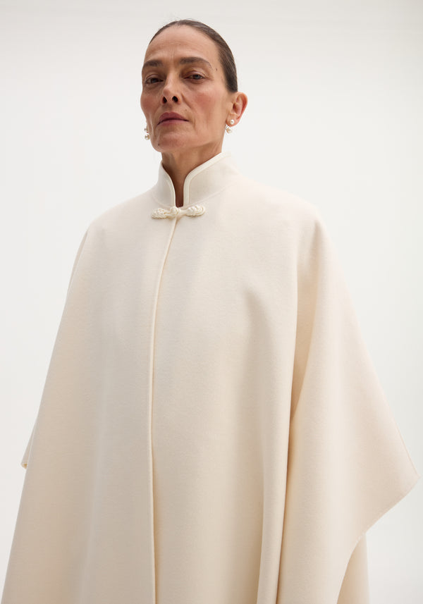 Pankou closure poncho | off white