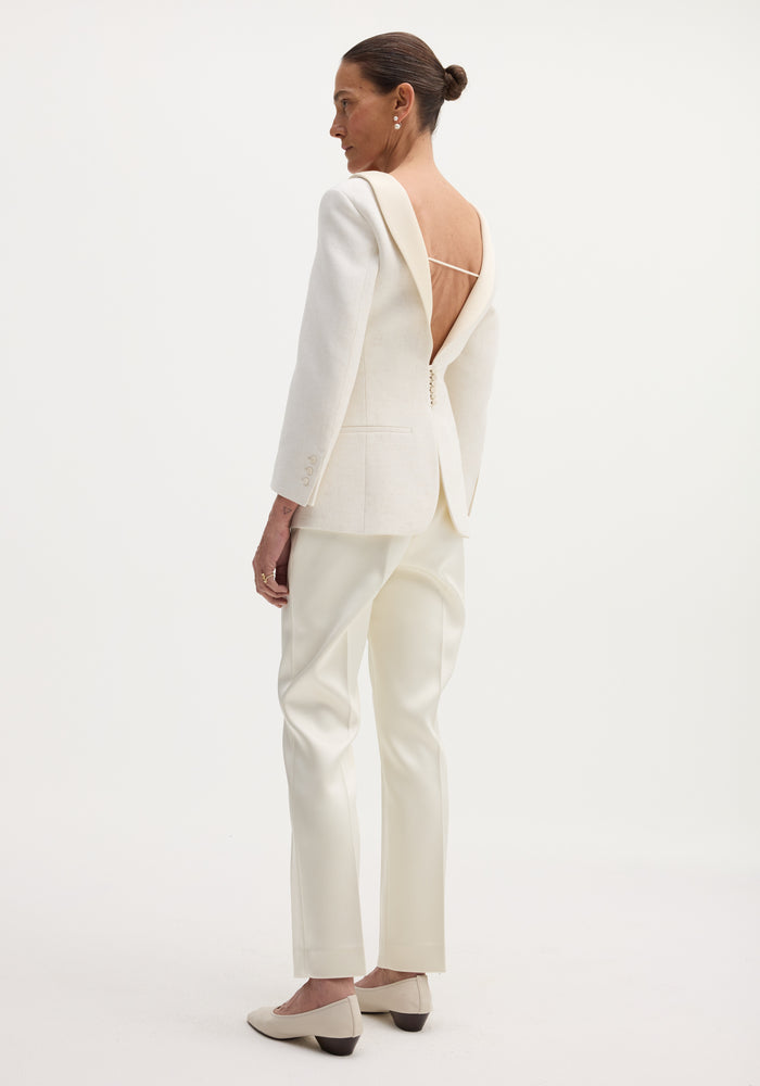 Reversed blazer | winter white