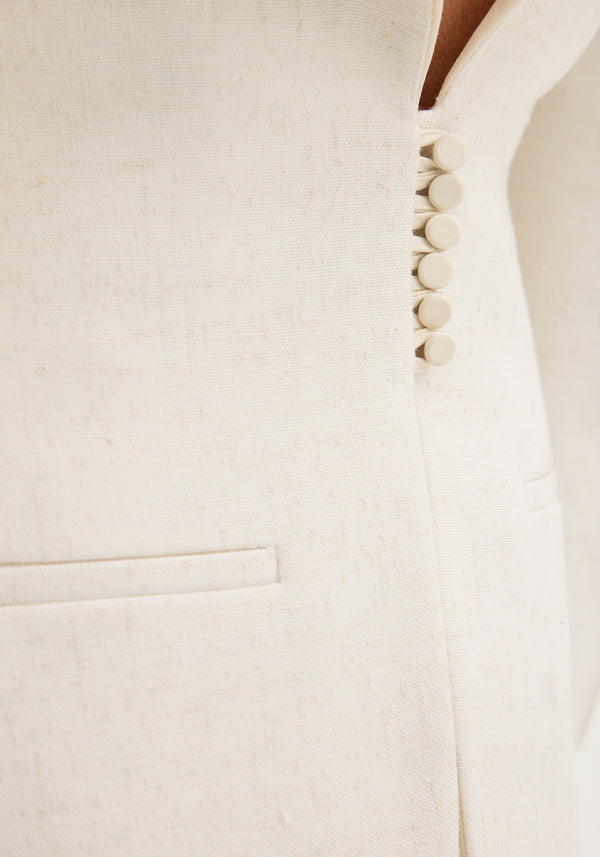 Reversed blazer | winter white