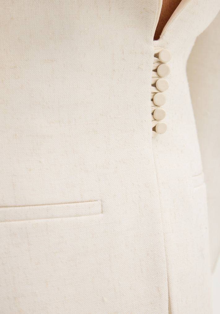 Reversed blazer | winter white