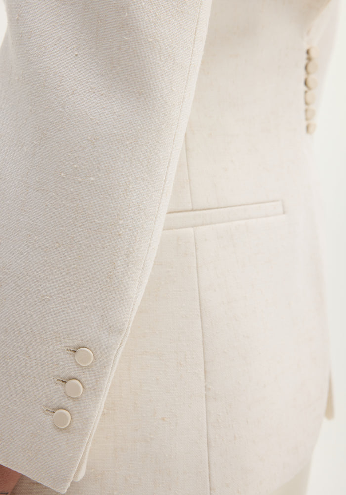 Reversed blazer | winter white