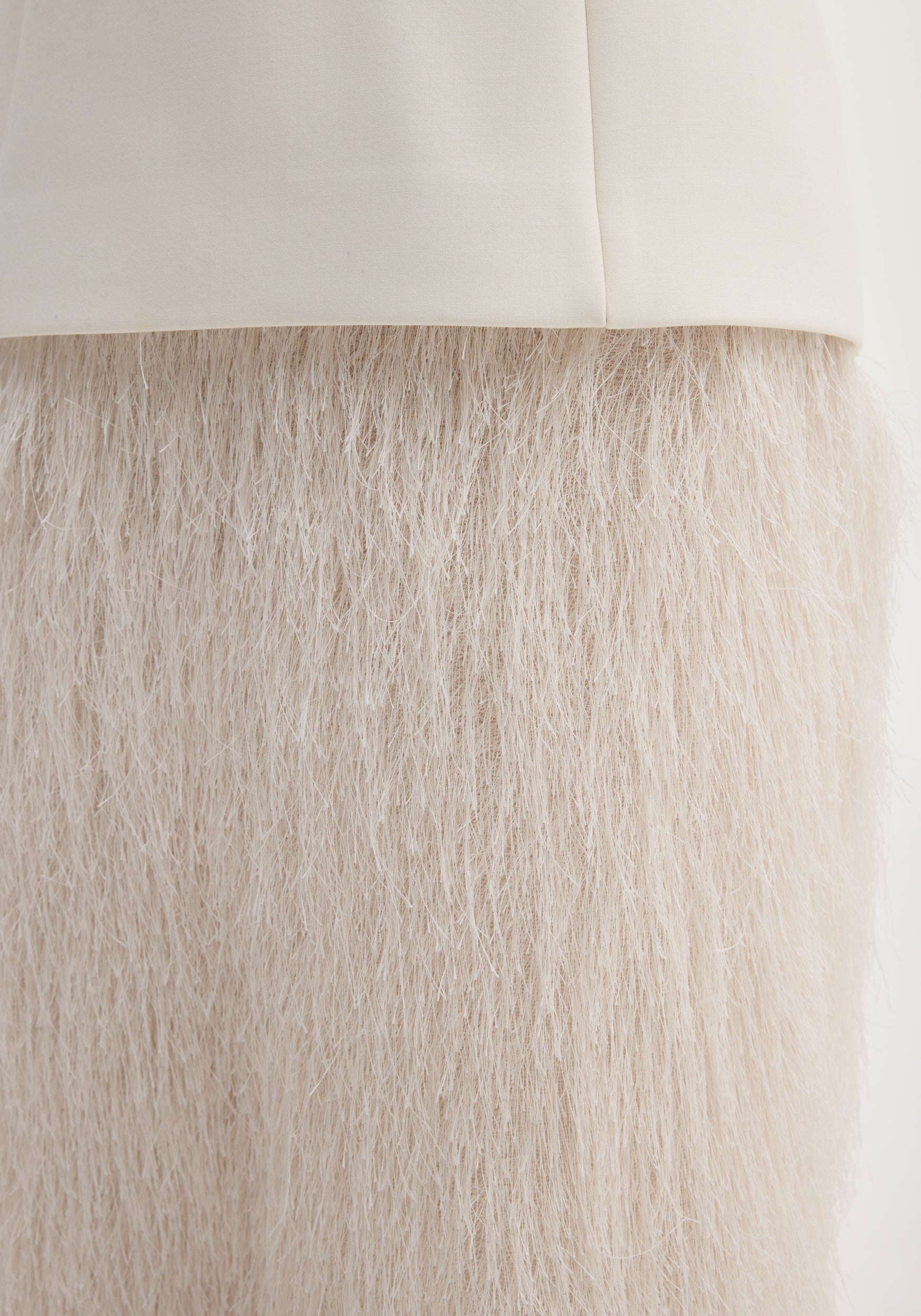 Fringe dress | ivory