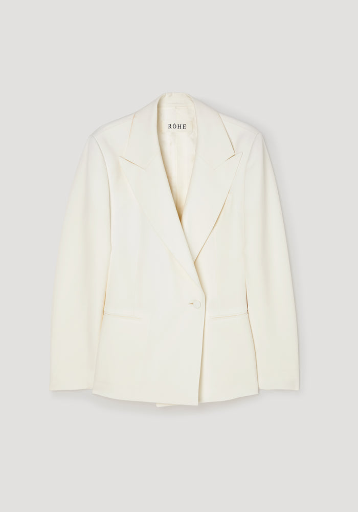 Hourglass shaped blazer | off white