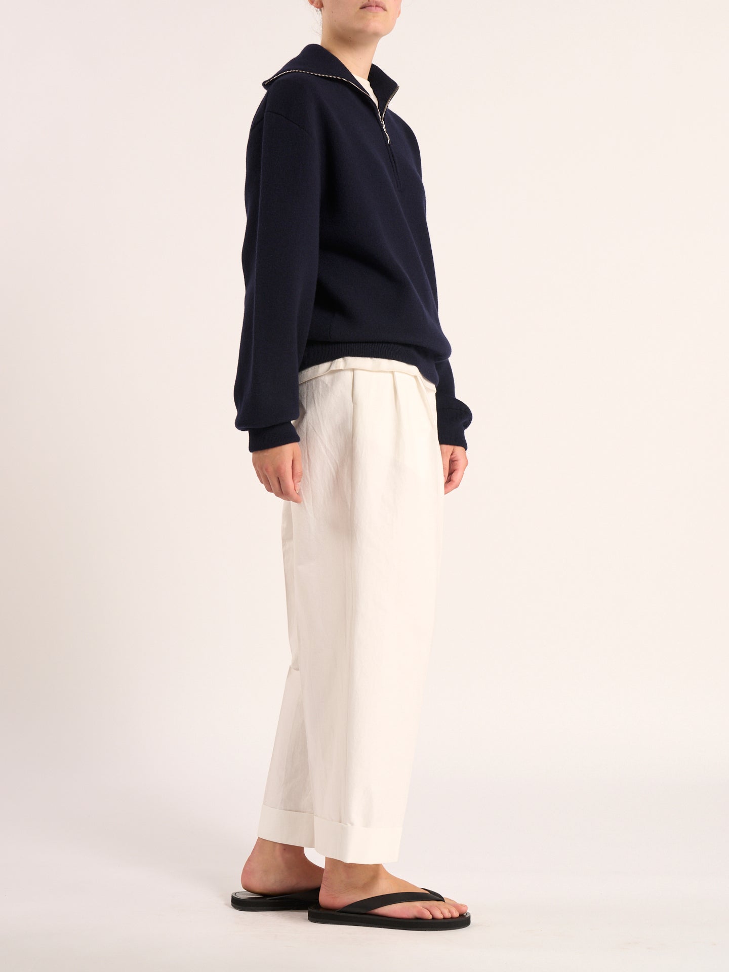 Merino wool polo | navy